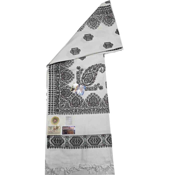 #5 Beautiful Quality Kashmiri Embroidered Shawl Parna Chadar 80x 42 (3)