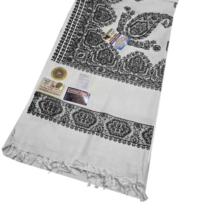 #5 Beautiful Quality Kashmiri Embroidered Shawl Parna Chadar 80x 42 (4)