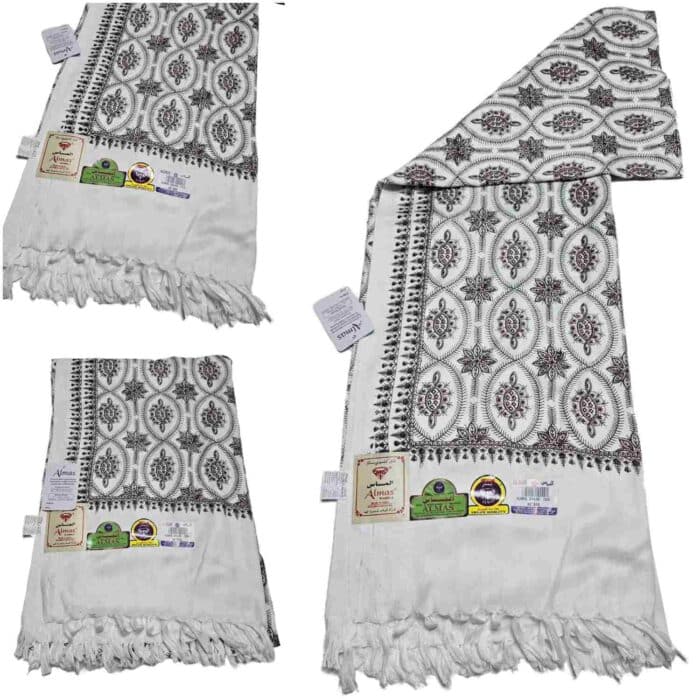 #5 Beautiful Quality Kashmiri Embroidered Shawl Parna Chadar 80x 42 (5)