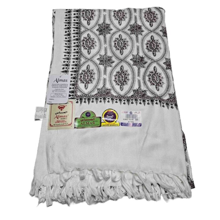 #5 Beautiful Quality Kashmiri Embroidered Shawl Parna Chadar 80x 42 (6)