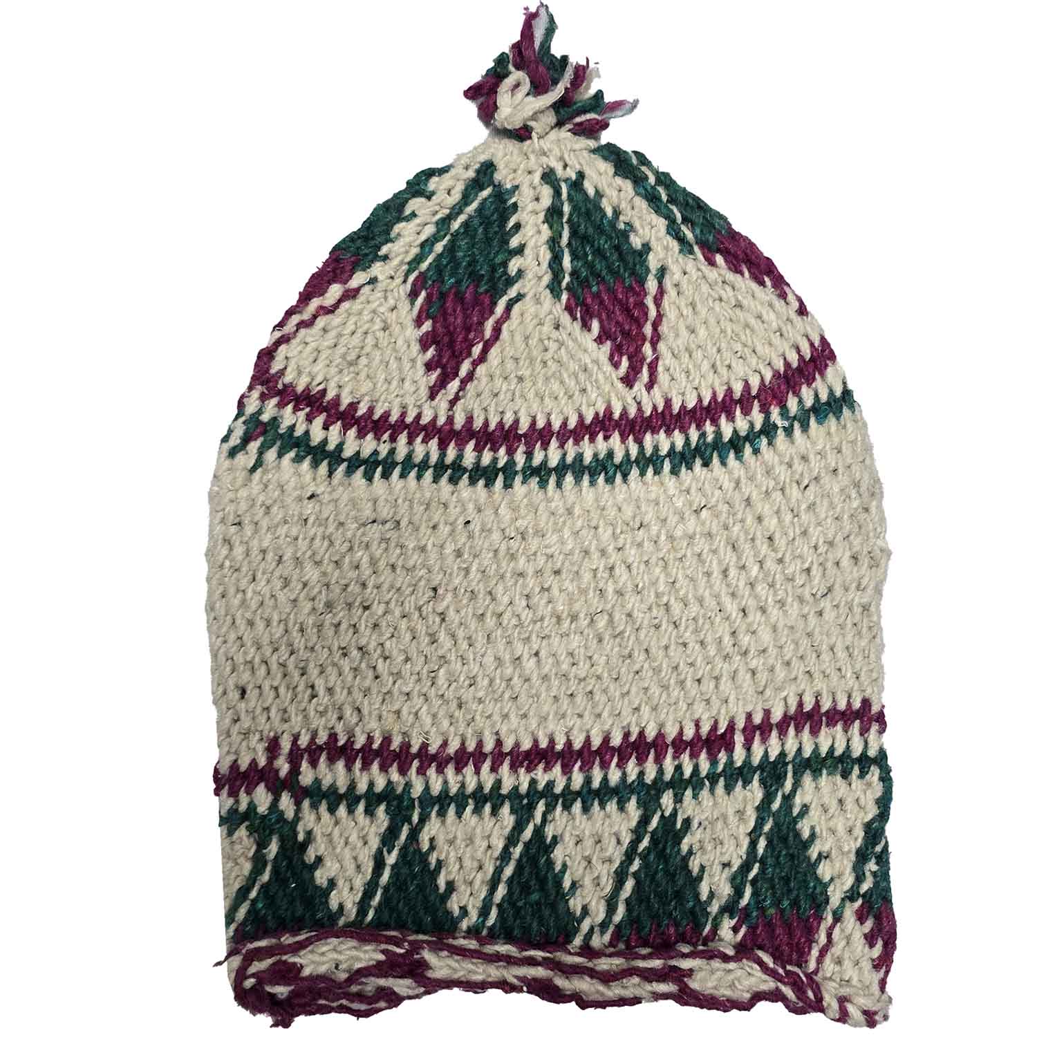 Unisex Winter Bunt Beanie Marokkanisch 100% Handgestrickt Wolle Mützen - Bild 7 von 9
