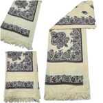 #6 Beautiful Quality Kashmiri Embroidered Shawl Parna Chadar 80x 42 (1)