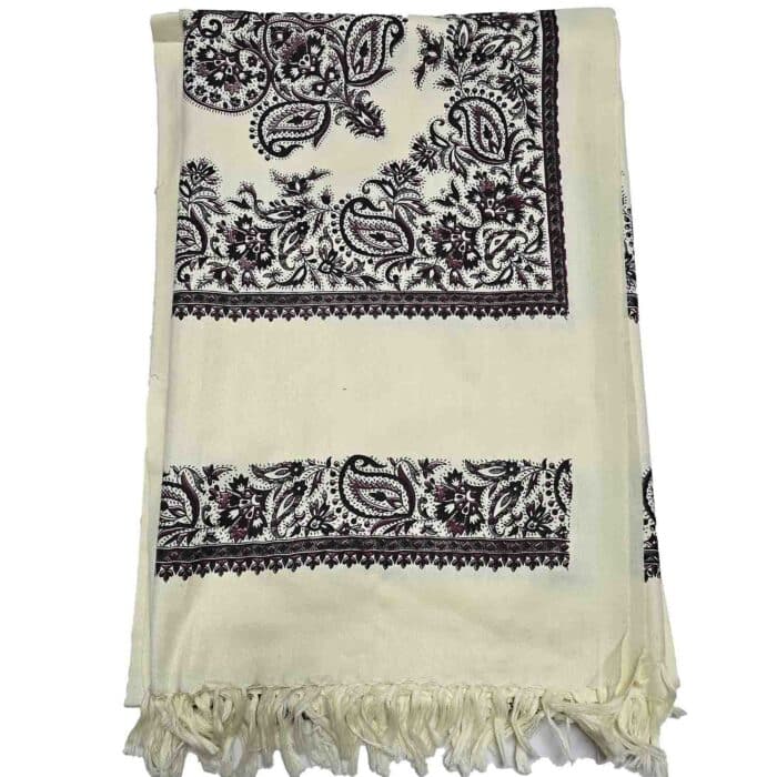 #6 Beautiful Quality Kashmiri Embroidered Shawl Parna Chadar 80x 42 (2)
