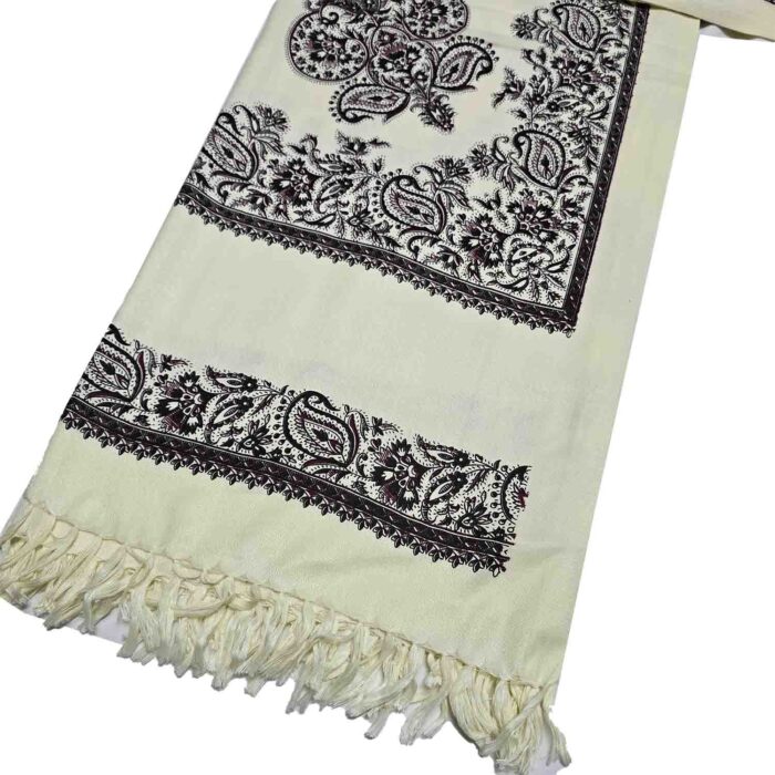 #6 Beautiful Quality Kashmiri Embroidered Shawl Parna Chadar 80x 42 (4)
