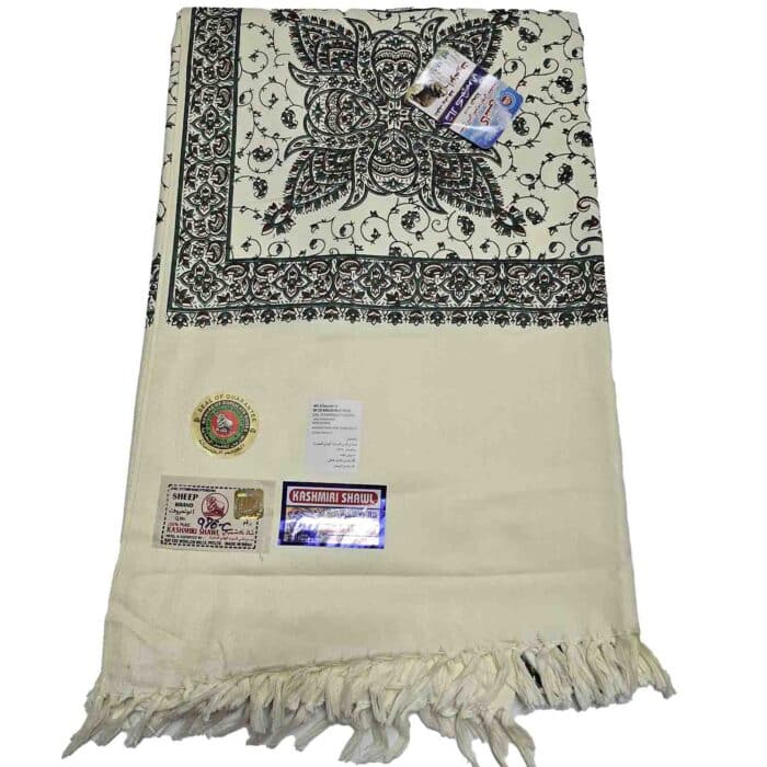#7 Beautiful Quality Kashmiri Embroidered Shawl Parna Chadar 80x 42 (2)