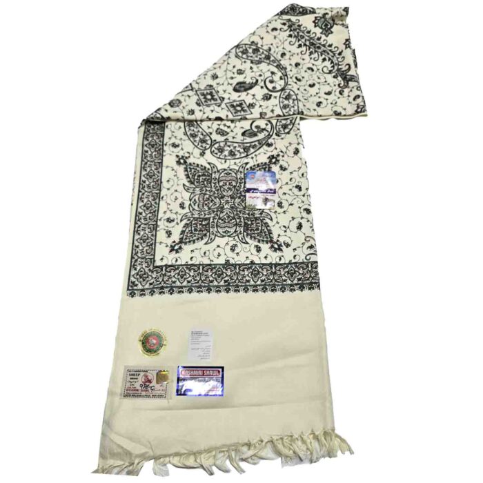 #7 Beautiful Quality Kashmiri Embroidered Shawl Parna Chadar 80x 42 (3)