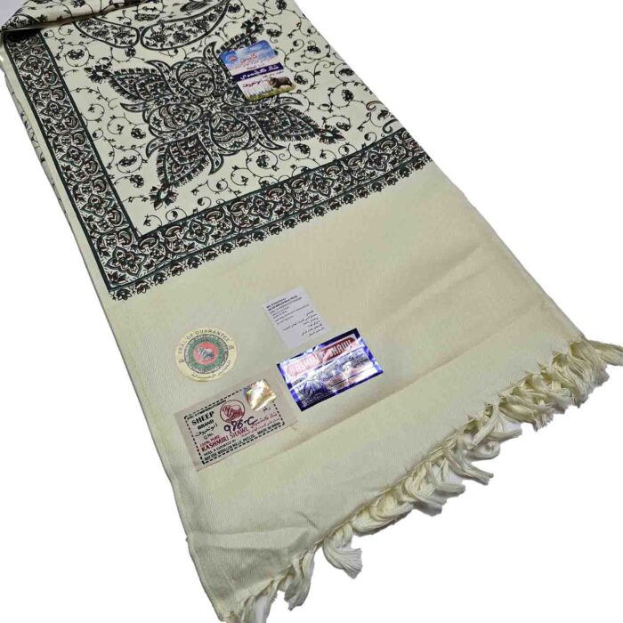 #7 Beautiful Quality Kashmiri Embroidered Shawl Parna Chadar 80x 42 (4)