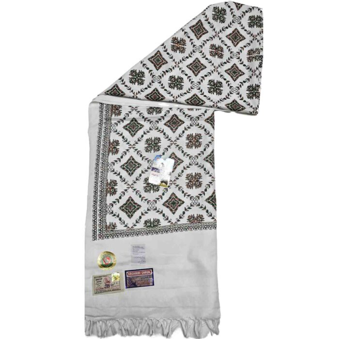 #7 Beautiful Quality Kashmiri Embroidered Shawl Parna Chadar 80x 42(7)