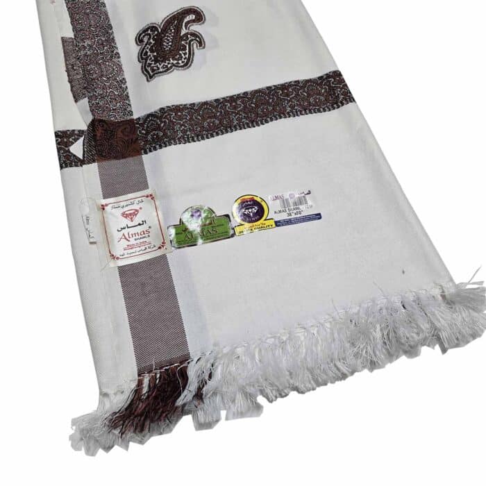 #8 Beautiful Quality Kashmiri Embroidered Shawl Parna Chadar 80x 42 (4)