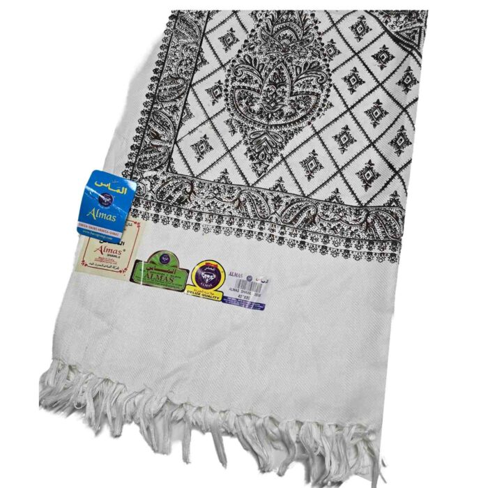 #8 Beautiful Quality Kashmiri Embroidered Shawl Parna Chadar 80x 42(6)