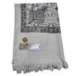 #9 Beautiful Quality Kashmiri Embroidered Shawl Parna Chadar 80x 42 (2)