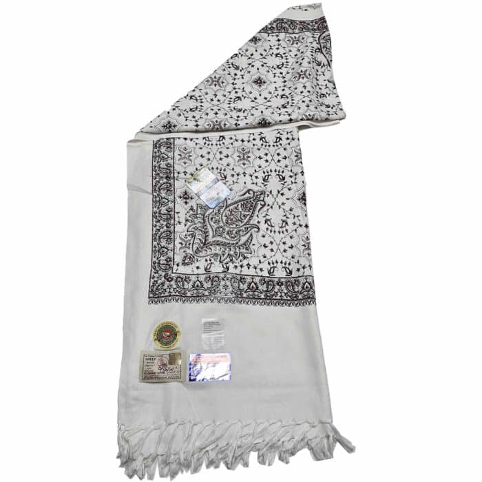 #9 Beautiful Quality Kashmiri Embroidered Shawl Parna Chadar 80x 42 (3)