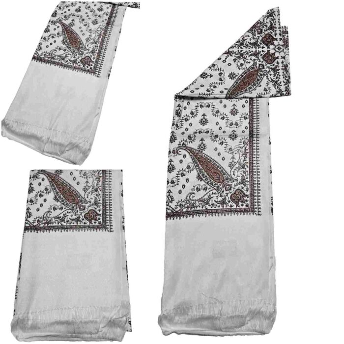 #9 Beautiful Quality Kashmiri Embroidered Shawl Parna Chadar 80x 42 (5)