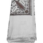 #9 Beautiful Quality Kashmiri Embroidered Shawl Parna Chadar 80x 42 (6)