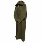 Adltsaed 009 Men's Cashmere Wool Thick Olive Green Long Sleeve Moroccan Thobe Jubba (4)