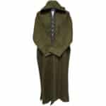 Adltsaed 009 Men's Cashmere Wool Thick Olive Green Long Sleeve Moroccan Thobe Jubba (5)