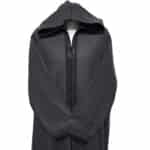 Adltsaed 010 Men's Cashmere Wool Thick Dark Grey Long Sleeve Moroccan Thobe Jubba (9)