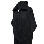 Adltsaed 011 Men's Plus Size Cashmere Wool Thick Black Long Sleeve Moroccan Thobe Jubba Wide(11)