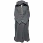 Adltsaed 012 Men's Cashmere Wool Thick Grey Long Sleeve Moroccan Thobe Jubba (6)