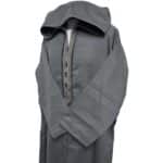 Adltsaed 012 Men's Cashmere Wool Thick Grey Long Sleeve Moroccan Thobe Jubba (8)