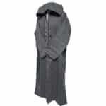 Adltsaed 012 Men's Cashmere Wool Thick Grey Long Sleeve Moroccan Thobe Jubba (9)