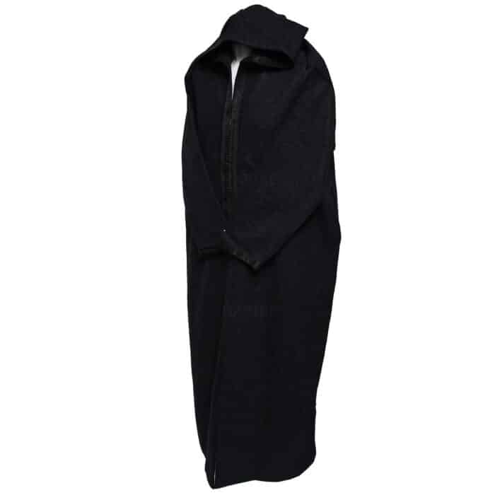 Adltsaed 014 Men’s Cashmere Wool Thick Black Hooded Long Sleeve Moroccan Thobe Jubba Djellaba (7)