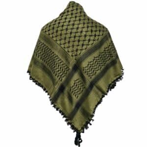 Almaas 0011 Unisex Green Shemagh Arab Head Scarf Wrap Arafat Keffiyeh Yashmagh