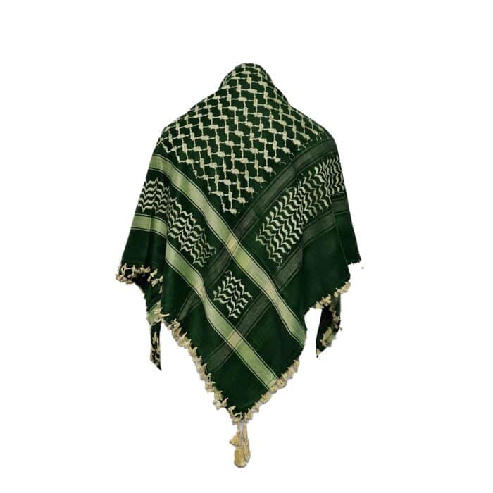 Almaas 0016 Unisex Green Shemagh Arab Head Scarf Wrap Arafat Keffiyeh Yashmagh