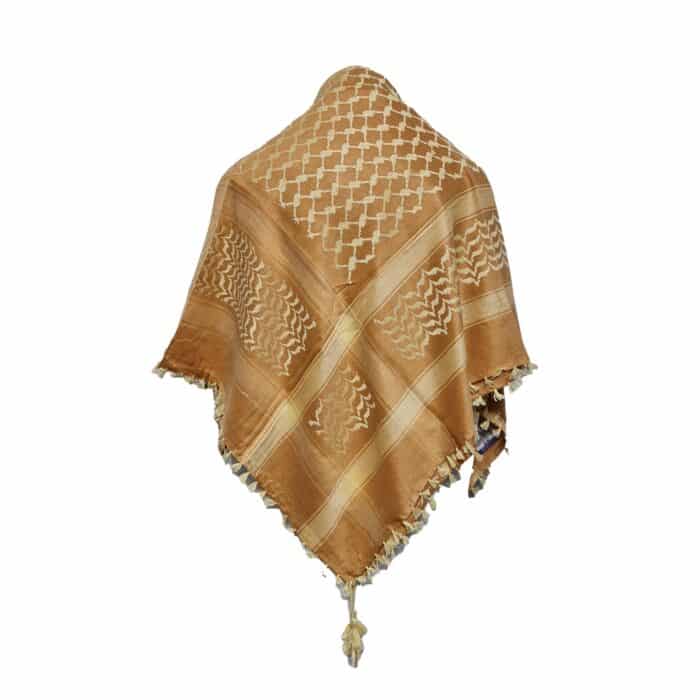 Almaas 0018 Unisex Peach Beige Shemagh Arab Head Scarf Wrap Arafat Keffiyeh Yashmagh