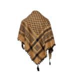 Almaas 0021 Unisex Peach Black Shemagh Arab Head Scarf Wrap Arafat Keffiyeh Yashmagh