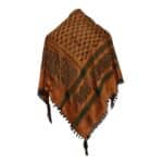 Almaas 0028 Unisex Orange Green Shemagh Arab Head Scarf Wrap Arafat Keffiyeh Yashmagh