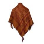 Almaas 0037 Unisex Orange Maroon Shemagh Arab Head Scarf Wrap Arafat Keffiyeh Yashmagh