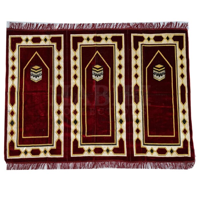 Almaas3ppl 005 Large Islamic Prayer Mat Musallah Janamaaz (3 People) (29)