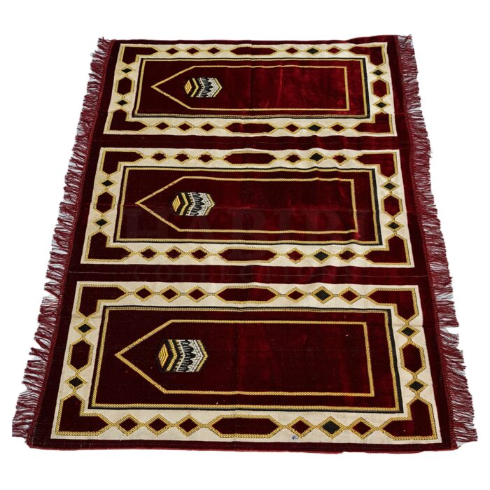 Almaas3ppl 005 Large Islamic Prayer Mat Musallah Janamaaz (3 People) (30)