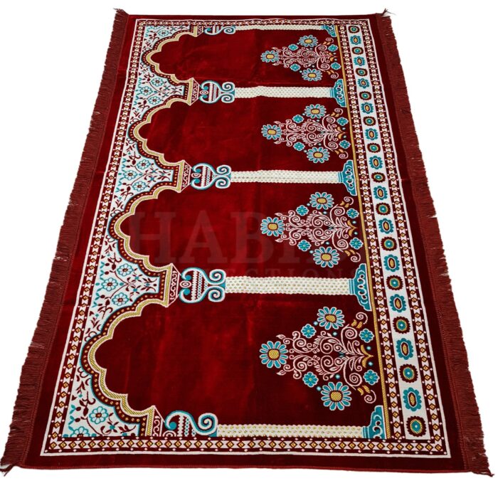 Almaas4ppl 006 Extra Large Islamic Prayer Mat Musallah Janamaaz (4 People) (27)