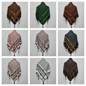 Almas Mnypcs 005 Unisex Many Colours Grey Green Black Arab Head Scarf Wrap Arafat Keffiyeh Yashmagh