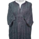 Atasrchctn 004 Moroccan Rich Cotton Dark Grey 3 Quarter Sleeves Thobe Jubba Kandora Dishdasha (4)