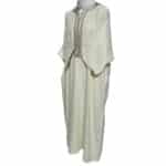 Atasrchctn 007 Men's Moroccan Rich Cotton 3 Quarter Sleeves Thobe Jubba Kandora Dishdasha (6)