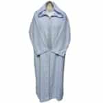 Atshrchctn 001 Men's Moroccan Rich Soft Cotton Light Blue Hooded Long Sleeve Thobe Jubba Djellaba (3)