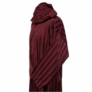 Azdctnhd 001 Maroon Burgundy Mens Moroccan Cotton Thobe Jubba Djelleba 20052