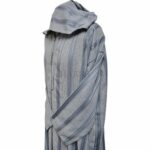Azdctntwl 004 Grey Sky Blue Moroccan Cotton Thobe Jubba Djelleba 195657 (5)