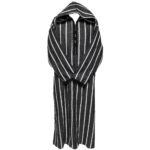 Azdnwool 001 Moroccan Super Thick Warm Cashmere Wool Blend Dark Grey Hooded Thobe Djellaba (2)