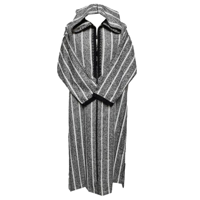 Azdnwool 001 Thick Super Warm Men Moroccan Winter Cashmere Wool Blend Hooded Thobe Djellaba Jubba (18)