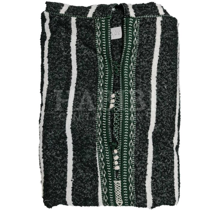Azdnwool 001 Thick Super Warm Men Moroccan Winter Cashmere Wool Blend Hooded Thobe Djellaba.jubba (4)