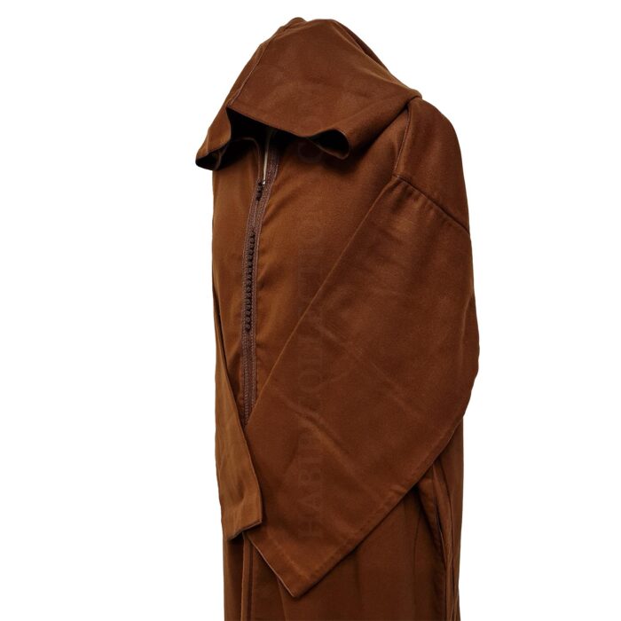 Azdwlhd 0095 Moroccan Rusty Gold Wool Blend Hooded Thobe Djellaba 224048