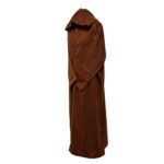 Azdwlhd 0095 Moroccan Rusty Gold Wool Blend Hooded Thobe Djellaba 224058