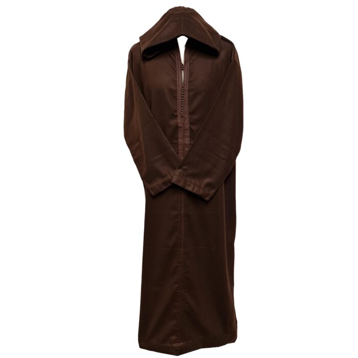 Azdwlhd 0096 Moroccan Brown Wool Blend Hooded Thobe Djellaba 22512 (2)