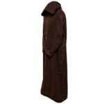 Azdwlhd 0096 Moroccan Brown Wool Blend Hooded Thobe Djellaba 22512 (4)