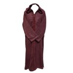 Azdwlhd 0099 Burgundy Mens Moroccan Wool Blend Thobe Jubba Djelleba (1)