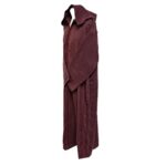 Azdwlhd 0099 Burgundy Mens Moroccan Wool Blend Thobe Jubba Djelleba (2)